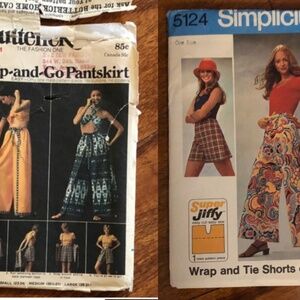 2 Wrap-Around Pantskirt  Sewing Patterns.